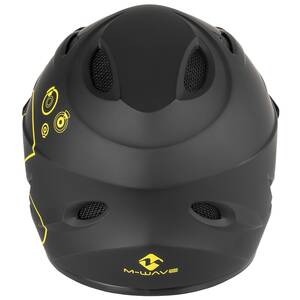 M-WAVE Fall Out matt black/yellow Fullface/Downhill Helmet