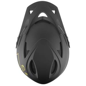 M-WAVE Fall Out matt black/yellow Downhill casco