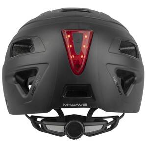 M-WAVE URBAN with LIght matt white Casco da bicicletta