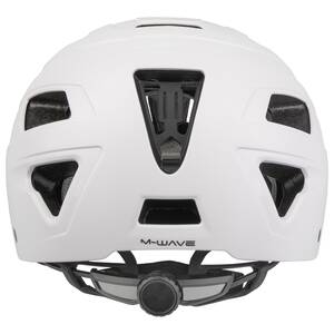 M-WAVE URBAN matt white bicycle helmet