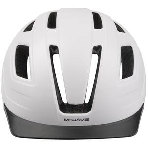 M-WAVE URBAN matt white bicycle helmet
