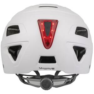 M-WAVE URBAN with LIght matt white Casco da bicicletta