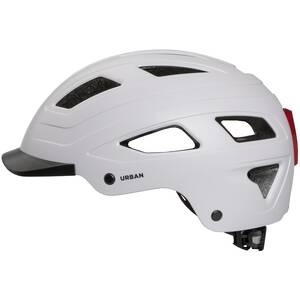 M-WAVE URBAN with LIght matt white Casco da bicicletta
