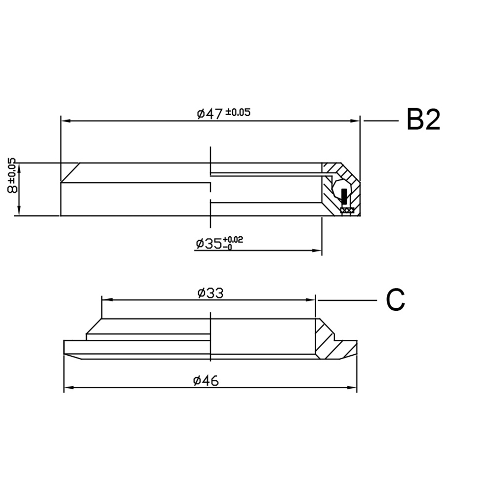 Neco Integrierter Cartridge Steuersatz 1 1/8 Zoll - Leichtbau Für Rennräder