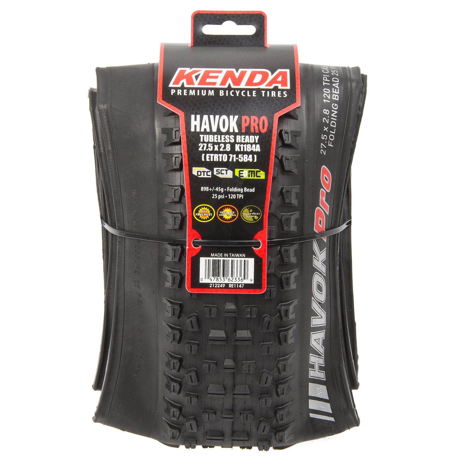 KENDA Havok Pro 27.5x2.8 SCT Folding tire Messingschlager