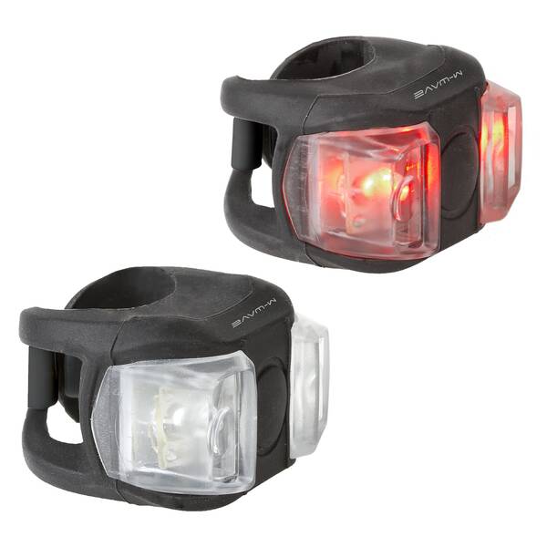 M-WAVE Cobra II Batterie-Blinklicht-Set