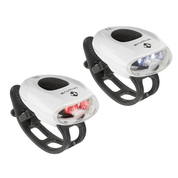 M-WAVE Cobra III battery flashing light set