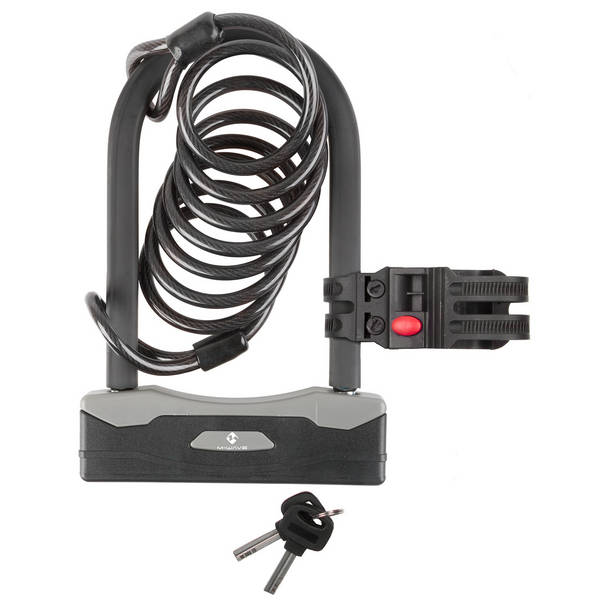 M-WAVE B 247 & S 8.18 L cerradura grillete con cable en espiral