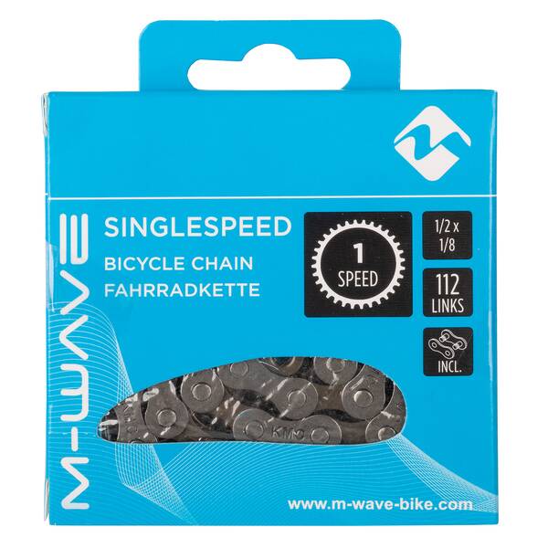 M-WAVE Singlespeed velocidad única / velocidad eje de la rueda cadena