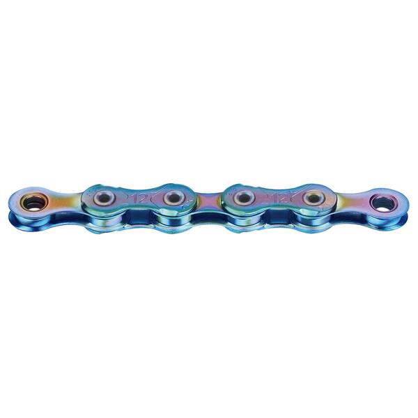 KMC X12L waxed Aurora blue derailleur chain