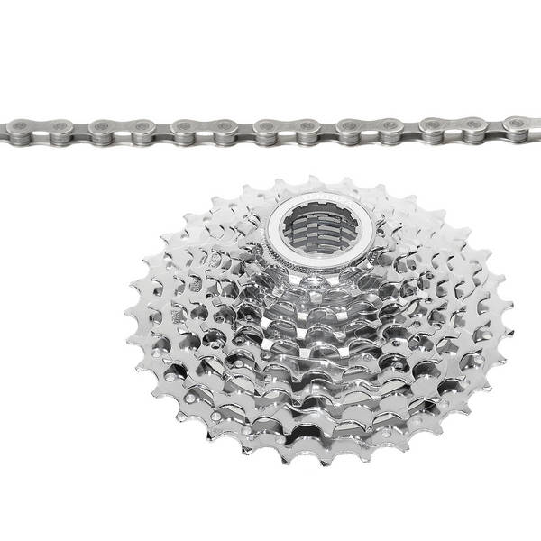 VENTURA Power 9 speed set of chain and cassette