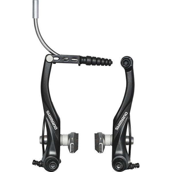 Set Freni V-Brake Completo Nero – Per Bici Con Attacco Cantilever, Leve In Alluminio E Cavi Teflonati