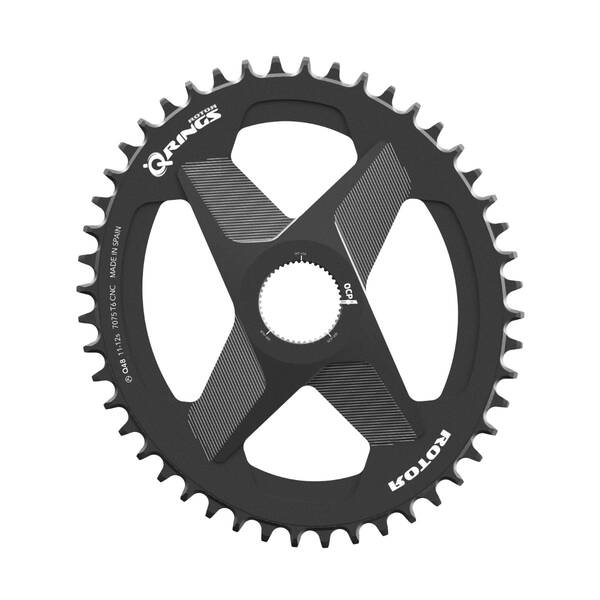 ROTOR Q RINGS 1X DM 46T UNIVERSAL TOOTH BLACK Plato