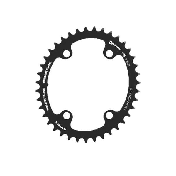 ROTOR Q RINGS BCD110X4 39T(FOR 53) INNER BLACK Chainring