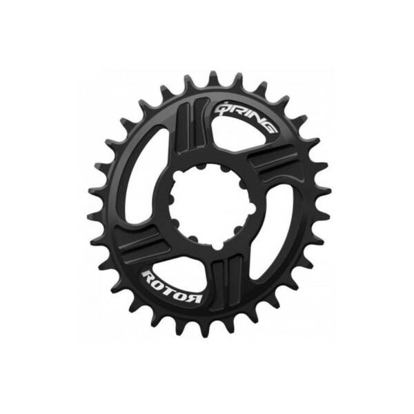 ROTOR Q RINGS DM SRAM® 6 MM OFFSET 32T BLACK Corona
