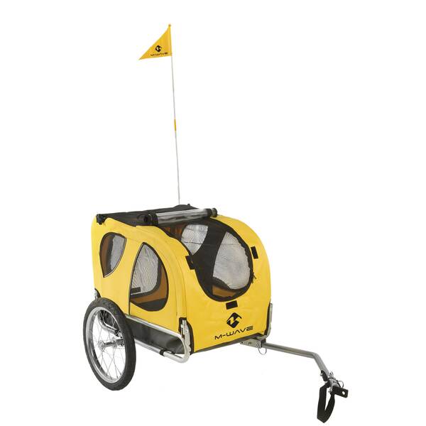 M-Wave Child & Luggage Bicycle Trailer - Foldable 2-Seat Bike Trailer