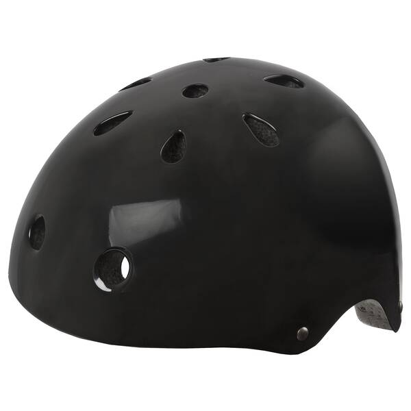 M-WAVE LAUNCH glossy black BMX helmet