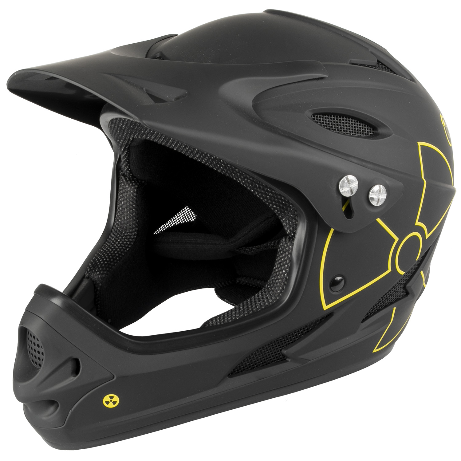 MIGHTY Fall Out matt black/yellow Casco Fullface/Downhill