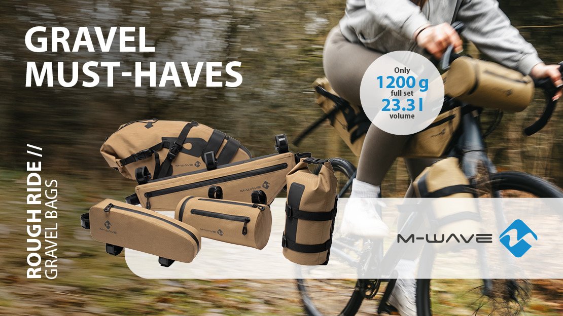 M-WAVE RoughRide II gravel bag range