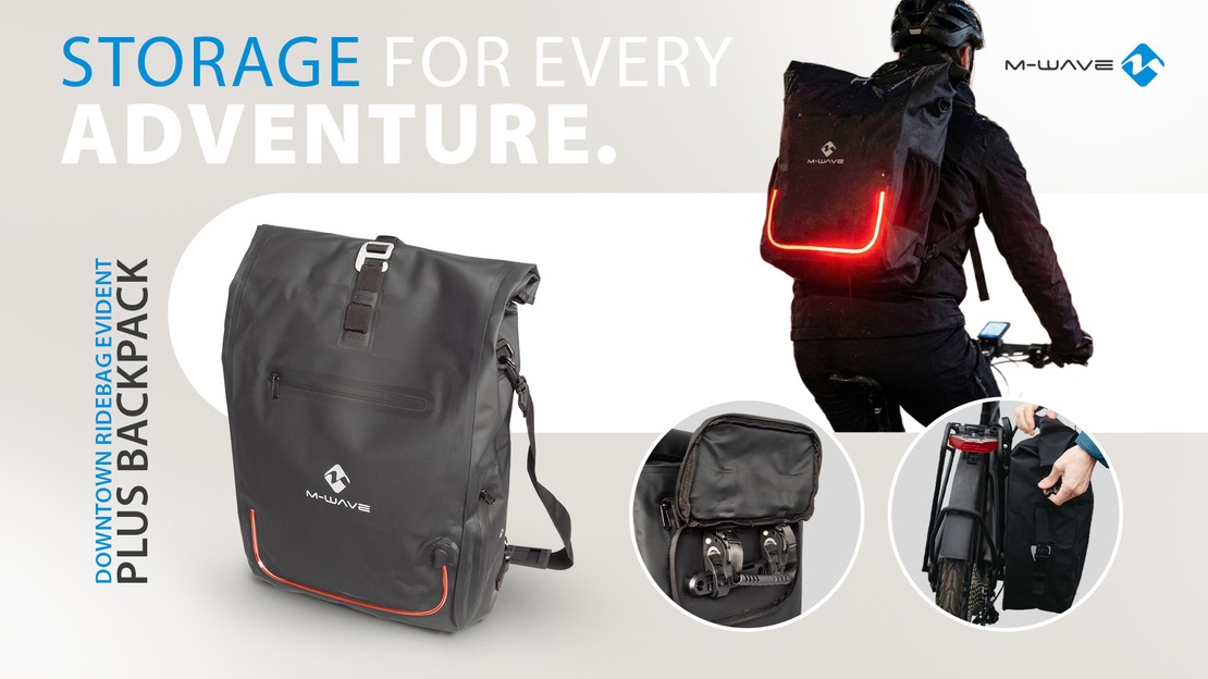 M-WAVE Downtown Ridebag Evident Plus backpack