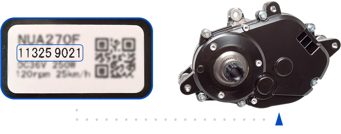 Serial number in the second line.